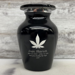 Customer Gallery - Marijuana Keepsake Urn - Jet Black