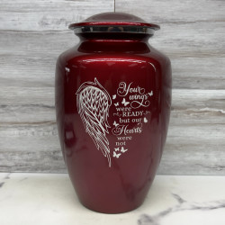 Customer Gallery - Your Wings Were Ready Cremation Urn - Ruby Red