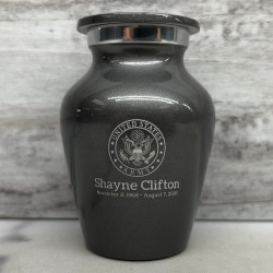 Customer Gallery - Army Keepsake Urn - Gunmetal Gray
