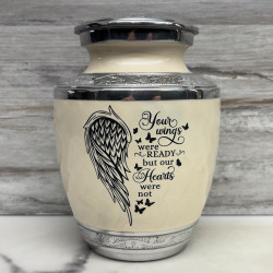 Customer Gallery - Your Wings Were Ready Sharing Urn - Radiant White