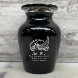 Customer Gallery - Riding with Angels Motorcycle Keepsake Urn - Jet Black
