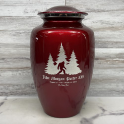 Customer Gallery - Sasquatch Cremation Urn - Ruby Red