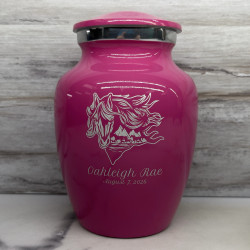 Customer Gallery - Running Horses Sharing Urn - Rose Pink