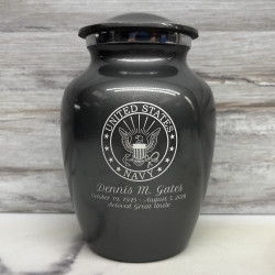 Customer Gallery - Navy Sharing Urn - Gunmetal Gray