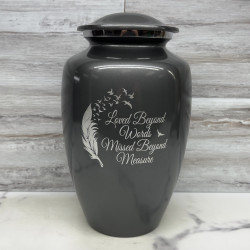 Customer Gallery - Loved Beyond Words Cremation Urn - Gunmetal Gray