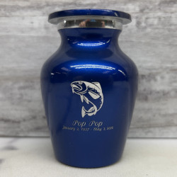Customer Gallery - Fishing Keepsake Urn - Midnight Blue