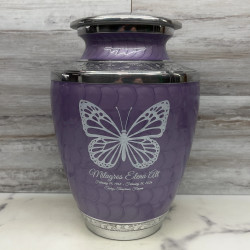 Customer Gallery - Butterfly Cremation Urn - Regal Purple