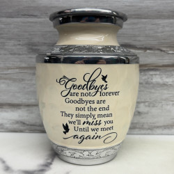 Customer Gallery - Goodbyes Are Not Forever Sharing Urn - Radiant White