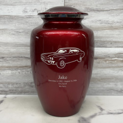 Customer Gallery - Muscle Car III Cremation Urn - Ruby Red