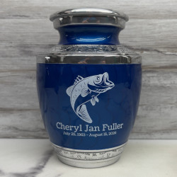 Customer Gallery - Bass Fishing Sharing Urn - Royal Blue