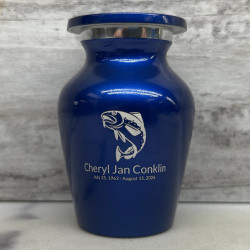 Customer Gallery - Fishing Keepsake Urn - Midnight Blue
