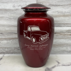 Customer Gallery - Classic Stepside Truck Cremation Urn - Ruby Red