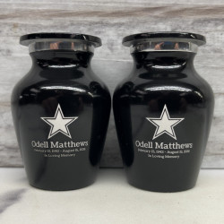 Customer Gallery - Dallas Star Keepsake Urn - Jet Black