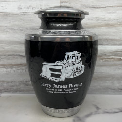 Customer Gallery - Bulldozer Cremation Urn - Ebony Black