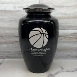 Customer Gallery - Basketball Cremation Urn - Jet Black