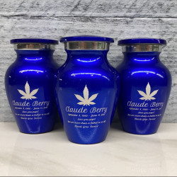 Customer Gallery - Marijuana Keepsake Urn - Midnight Blue