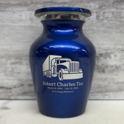 Customer Gallery - Semi Truck Keepsake Urn - Midnight Blue