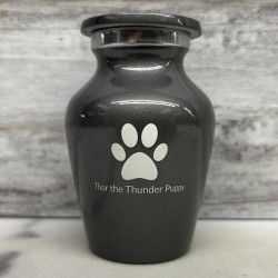 Customer Gallery - Paw Print Keepsake Urn - Gunmetal Gray