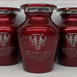 Customer Gallery - Elephant Keepsake Urn - Ruby Red
