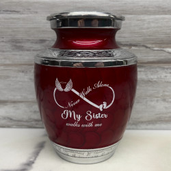 Customer Gallery - My Sister Walks With Me Sharing Urn - Rose Red