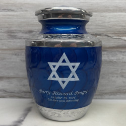 Customer Gallery - Star of David Sharing Urn - Royal Blue