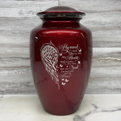 Customer Gallery - At Peace Cremation Urn - Ruby Red