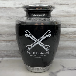 Customer Gallery - Mechanic Wrench Cremation Urn - Ebony Black