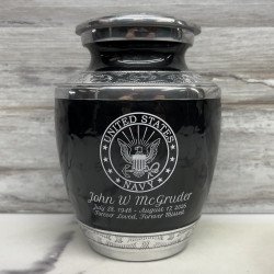 Customer Gallery - Navy Sharing Urn - Ebony Black