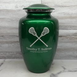 Customer Gallery - Lacrosse Cremation Urn - Shamrock Green