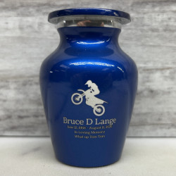 Customer Gallery - Dirt Bike Keepsake Urn - Midnight Blue