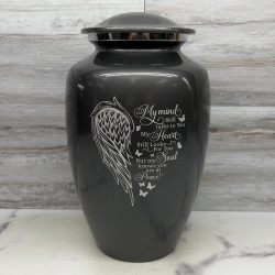 Customer Gallery - At Peace Cremation Urn - Gunmetal Gray