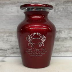 Customer Gallery - Crab Keepsake Urn - Ruby Red