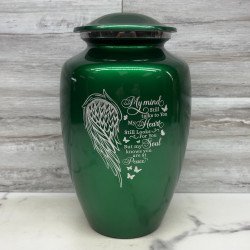 Customer Gallery - At Peace Cremation Urn - Shamrock Green