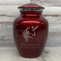 Customer Gallery - Unicorn Sharing Urn - Ruby Red