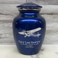 Customer Gallery - Airplane II Sharing Urn - Midnight Blue
