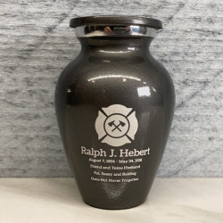 Customer Gallery - Firefighter Keepsake Urn - Gunmetal Gray