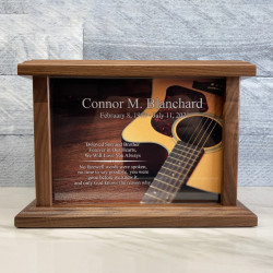 Customer Gallery - Acoustic Guitar Cremation Urn - Prestige Walnut