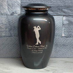Customer Gallery - Golf Cremation Urn - Gunmetal Gray