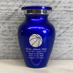 Customer Gallery - Basketball Keepsake Urn - Midnight Blue