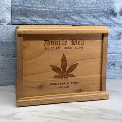 Customer Gallery - Marijuana Cremation Urn - Signature Alder