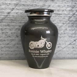 Customer Gallery - Motorcycle Keepsake Urn - Gunmetal Gray