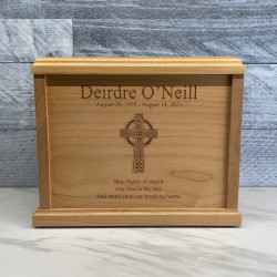 Customer Gallery - Celtic Cross Cremation Urn - Signature Alder