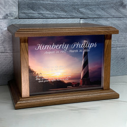 Customer Gallery - Lighthouse II Cremation Urn - Prestige Walnut