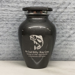 Customer Gallery - Fishing Keepsake Urn - Gunmetal Gray