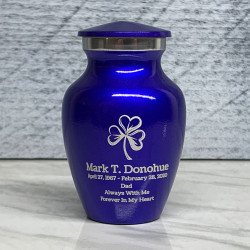 Customer Gallery - Shamrock Keepsake Urn - Midnight Blue
