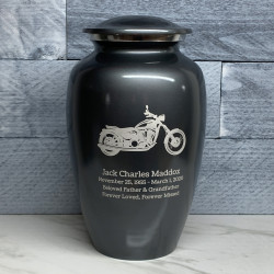 Customer Gallery - Motorcycle Cremation Urn - Gunmetal Gray