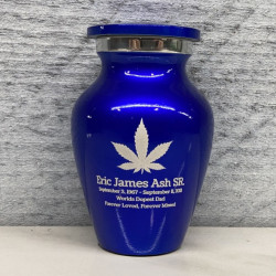 Customer Gallery - Marijuana Keepsake Urn - Midnight Blue