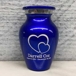 Customer Gallery - Loving Hearts Keepsake Urn - Midnight Blue