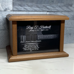 Customer Gallery - Electric Guitar Cremation Urn - Prestige Walnut
