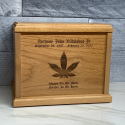 Customer Gallery - Marijuana Cremation Urn - Signature Alder